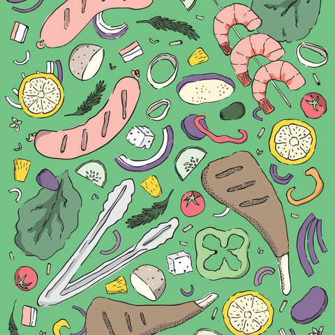 Art Print: Aussie BBQ