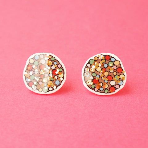 Earrings: Freckle Glitter Stud Earrings