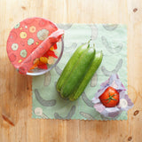 Beeswax Wraps: Variety Pack Set of 3 (Onion, Tomato, Cucumber)