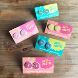 Earrings: Donut Stud Earrings, 5 colours available