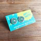 Earrings: Donut Stud Earrings, 5 colours available