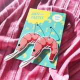Earrings: Prawn/Shrimp Drop Earrings (Hook)