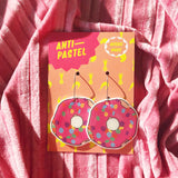 Earrings: Donut Drop Earrings, 3 colours available
