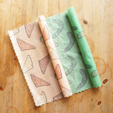 Beeswax Wraps: Set of 2 Large (33cm)