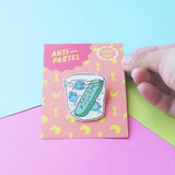 Badge: Gin and Tonic Glitter Brooch/Button