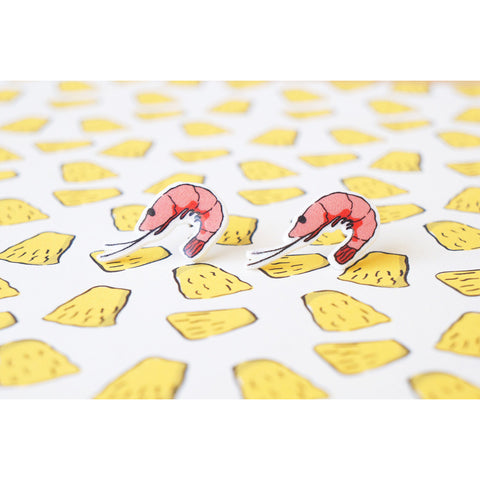 Earrings: Prawn