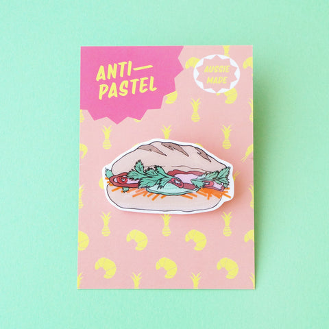 Badge: Banh Mi Pork Roll Brooch/Button