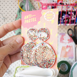 Earrings: Freckle Glitter Double Drop Earrings