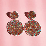 Earrings: Freckle Glitter Double Drop Earrings