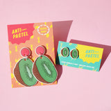 Earrings: Kiwifruit Stud Earrings