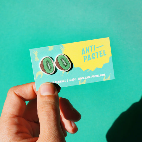 Earrings: Kiwifruit Stud Earrings