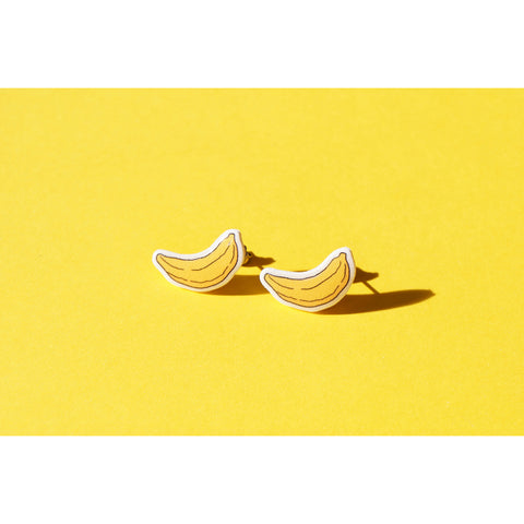 Earrings: Banana Stud Earrings