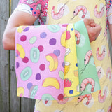 Tea Towel: Nectarine Pink, 100% Linen