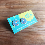Earrings: Donut Stud Earrings, 5 colours available
