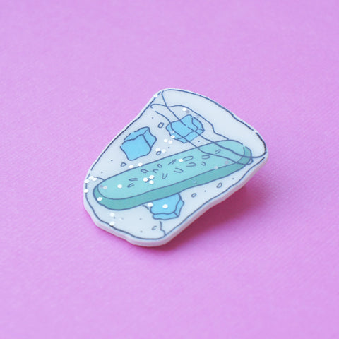 Badge: Gin and Tonic Glitter Brooch/Button